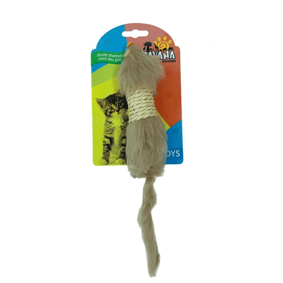 Brinquedo Pelúcia Rato com Sisal Savana Único
