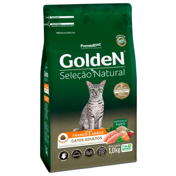 Golden Gatos Sn Adultos Frango 1kg
