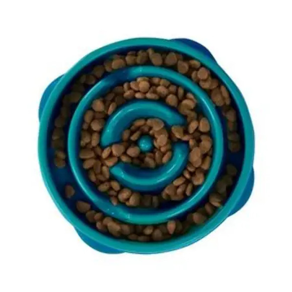 Comedouro Lento Outward Hound Fun Feeder Verde P
