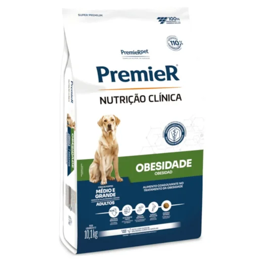 Premier Nutr Clin CÃes Obesidade Md/gr Porte 10,1kg