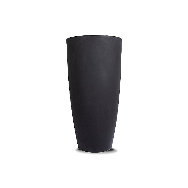VASO VIETNAMITA FOSCO 98 POLIETILENO PRETO ABSOLUTO moderno