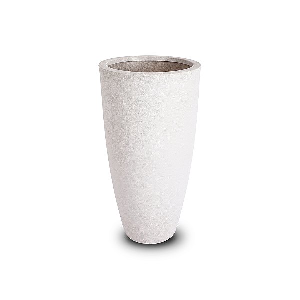 VASO VIETNAMITA FOSCO 98 POLIETILENO BRANCO MÁRMORE elegante