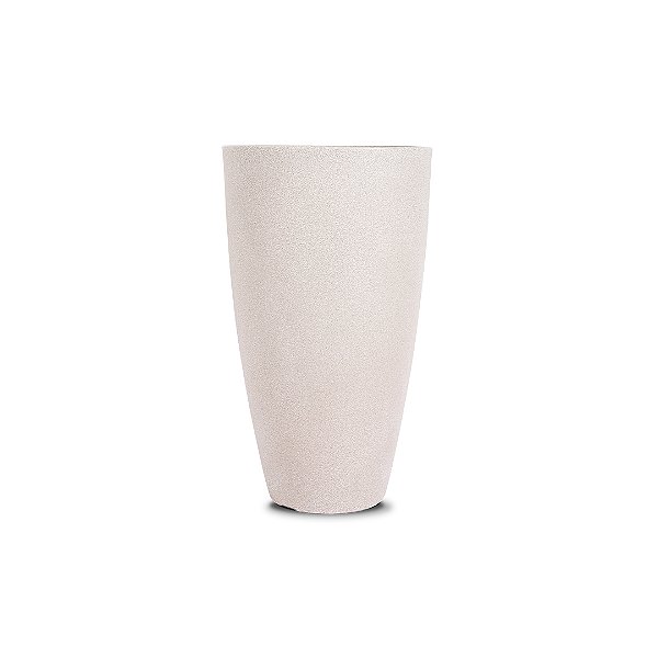 VASO VIETNAMITA FOSCO 70 POLIETILENO BRANCO MÁRMORE luxo