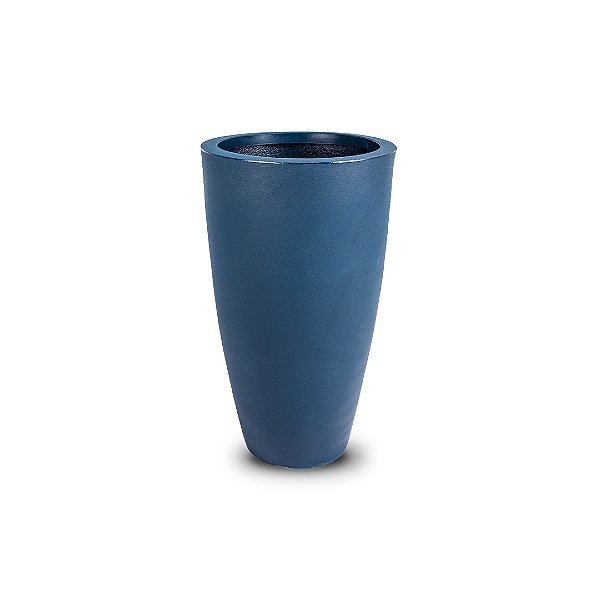 VASO VIETNAMITA FOSCO 70 POLIETILENO AZUL MACAUBA elegante