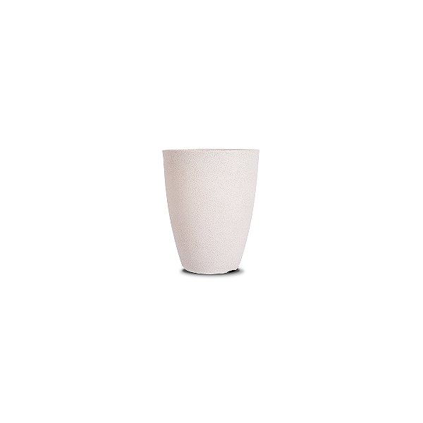 VASO VIETNAMITA FOSCO 31 POLIETILENO BRANCO MÁRMORE luxo