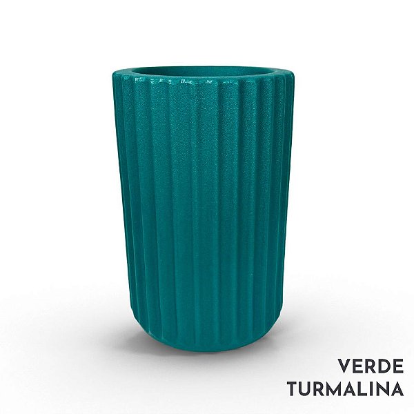 VASO ROMA 03 FRISADO POLIETILENO VERDE TURMALINA clean