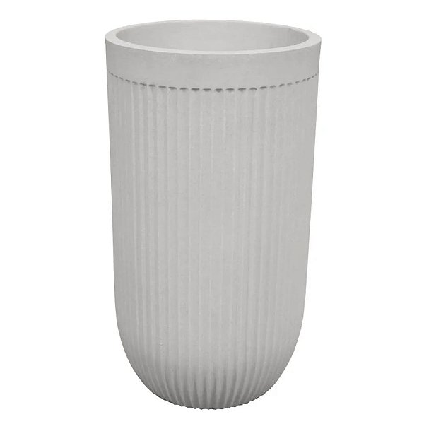 VASO CILINDRICO ATENAS 44 POLIETILENO OFF WHITE áreas internas
