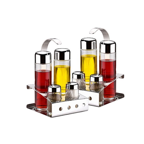 Jogo 2 Galheteiros 5 Peças Parma - Brinox