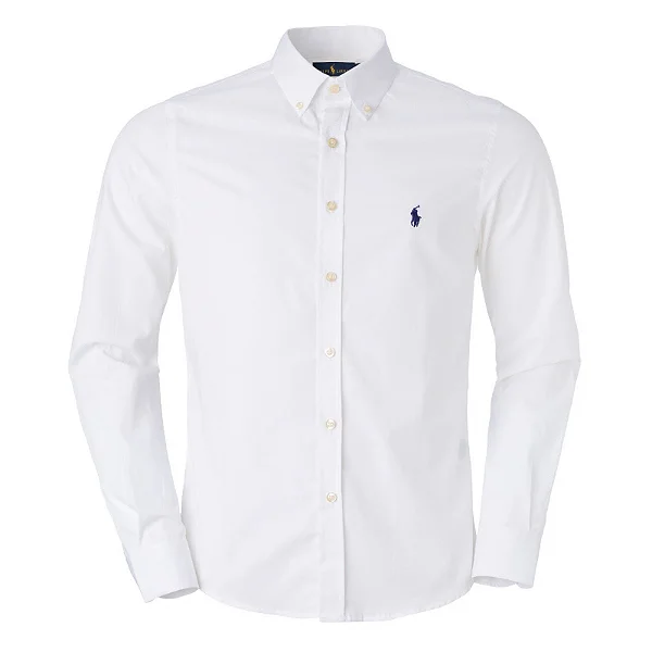 Camisa Ralph Lauren Masculina Oxford Cor Branca