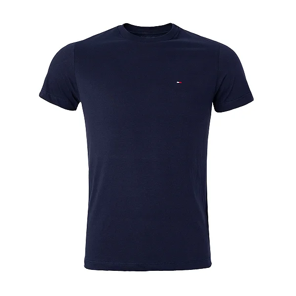 Camiseta Tommy Hilfiger Masculina Essential Cotton Cor Marinho