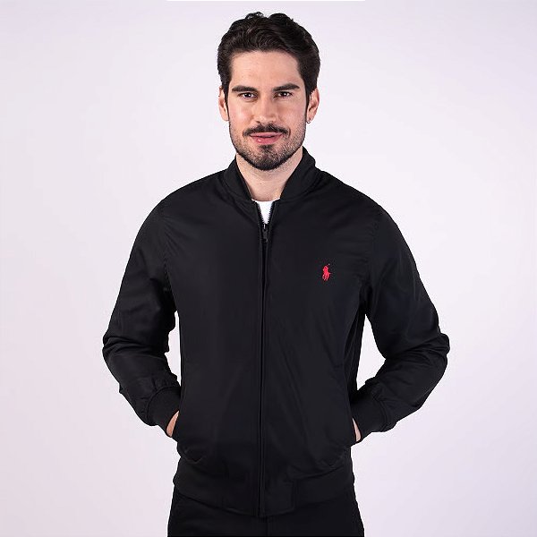 Jaqueta RL Bomber Tech Preta