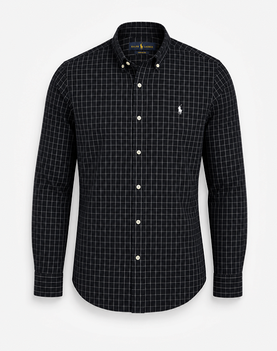 Camisa Ralph Lauren Xadrez Preta/Branca