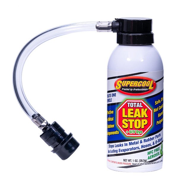 TAPA FUGA SUPERCOOL AEROSOL COM UV ENGATE RÁPIDO 30ML R134-A