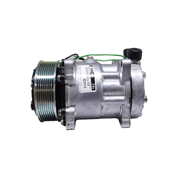 COMPRESSOR SANDEN AMERICANO 7H15 4762 24V 8PK SAÍDA VERTICAL