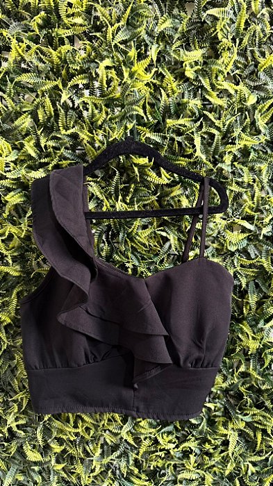 CROPPED PRETO ALFAIATARIA P