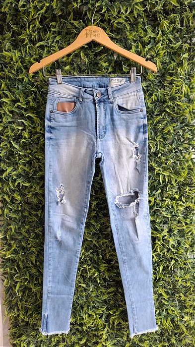 CALÇA JEANS LAVADO   PATOGE   38