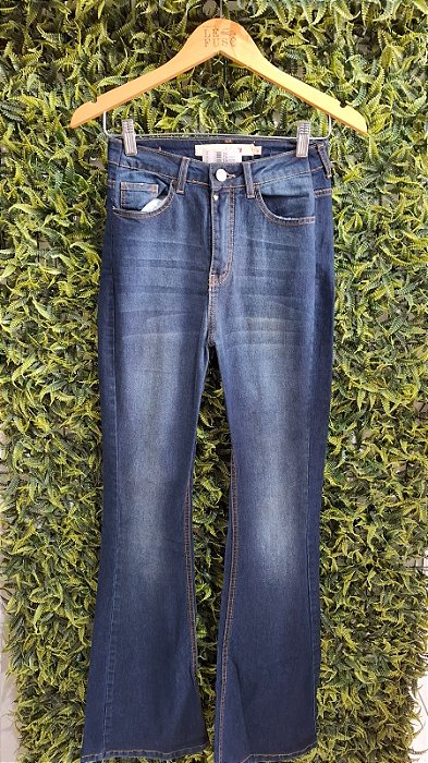 CALÇA JEANS FLARE  ROSA  CHÃ    38