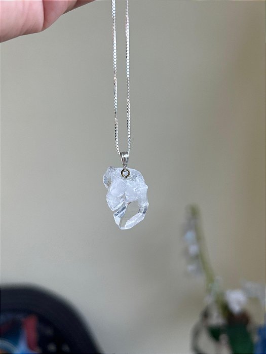 Pingente de Drusa de Cristal – Energia Pura, Amplificação e Limpeza