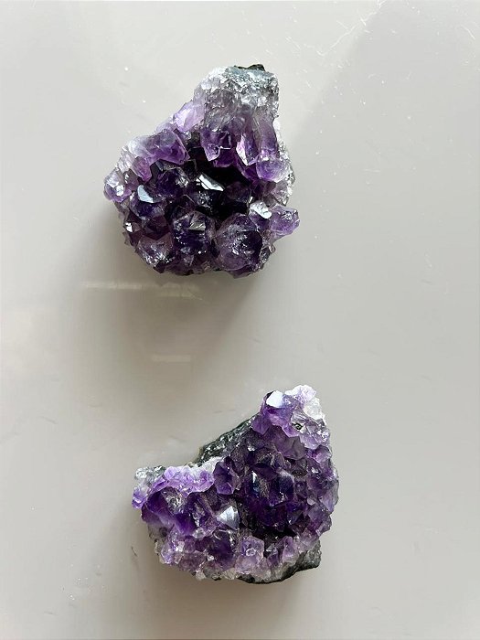 Mini Drusa de Ametista qualidade especial 30gr a 50gr - Proteção, Transmutação de energia nos ambientes e energização