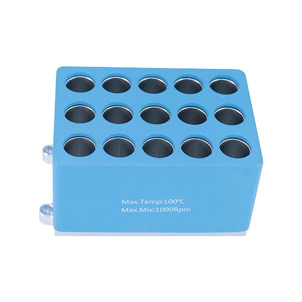 BLOCO P/ 15 TUBOS DE 10,0ML COMPATIVEL C/ K80-100/200, K80-01/02 E K80-120R - KASVI