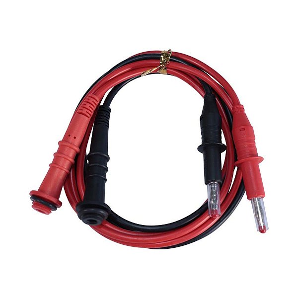 CONJUNTO DE CABOS VERMELHO/PRETO P/ USO COM CUBAS DE ELETROFORESE - KASVI