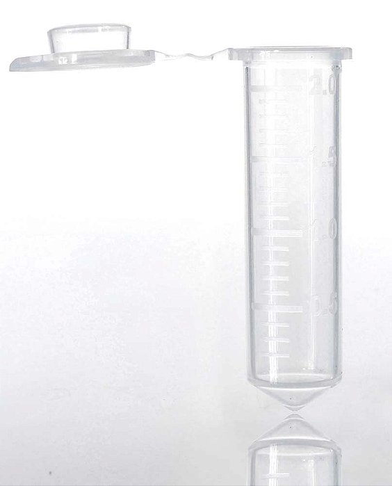 MICROTUBO CENTRIF. BAIXA RETENÇAO 2,0ML GRADUADO TRANSP PCT/250 - KASVI