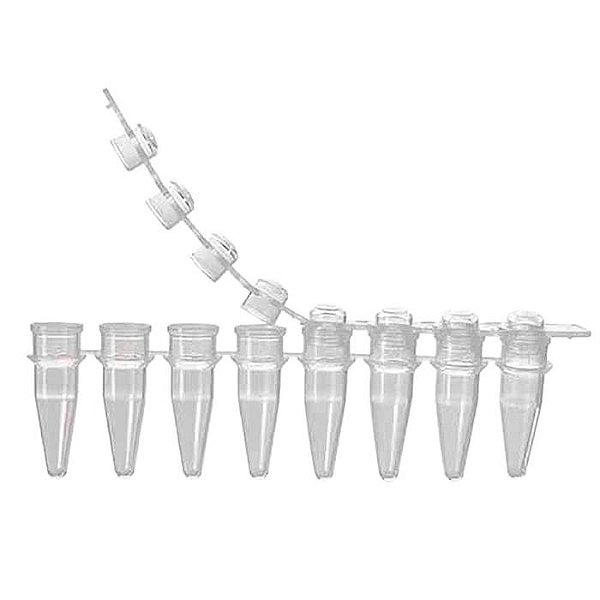 MICROTUBOS PCR 200UL EM TIRAS 8X TRANPARENTE - 125/PCT - KASVI