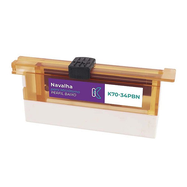NAVALHAS P/ MICROTOMOS. PERFIL BAIXO. 50 UNIDADES/CAIXA - KASVI
