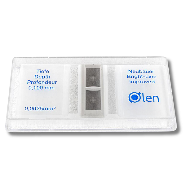 CAMARA DE CONTAGEM NEUBAUER MELHORADA ESPELHADA - OLEN