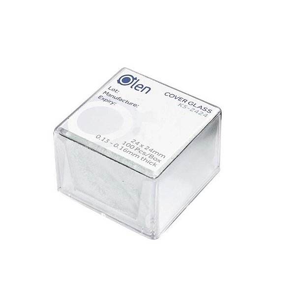 LAMINULA 24X24MM COVER GLASS - CX/100 - OLEN