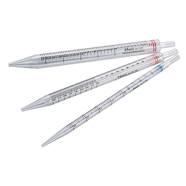 PIPETA SOROLOGICA DESCARTAVEL 2 ML. 1/50 - CX/100  - OLEN