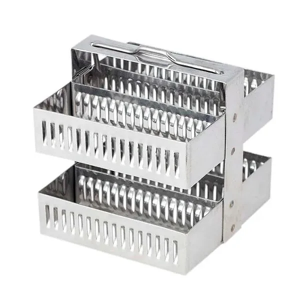 BERÇO P/ CUBA DE COLORAÇAO 30 LAMINAS AÇO INOX - FIRSTLAB