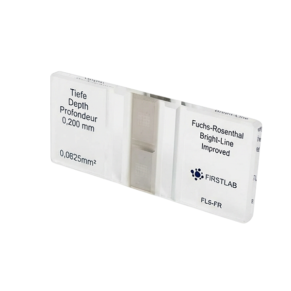 CAMARA DE CONTAGEM FUCHS ROSENTHAL DUPLA MELHORADA ESPELHADA - FIRSTLAB