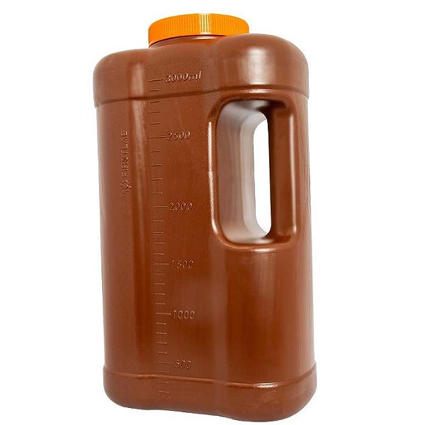 COLETOR 24 HORAS 3L AMBAR TAMPA LARANJA - FIRSTLAB