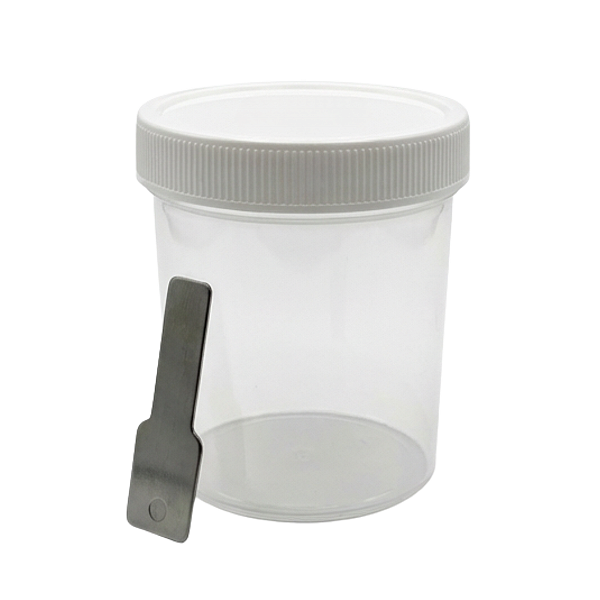 COLETOR 80ML ESTERIL C/ PA TAMPA BRANCA - PCT/100 - FIRSTLAB