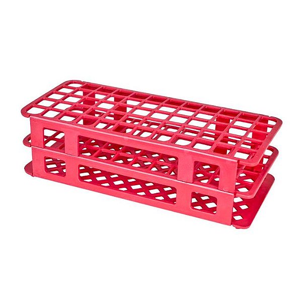 ESTANTE ROSA PP 60 TUBOS DE ENSAIO 17MM - FIRSTLAB