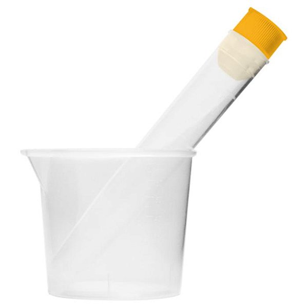 KIT COLETA DE URINA NAO ESTERIL TAMPA AMARELA - PCT/150 - FIRSTLAB