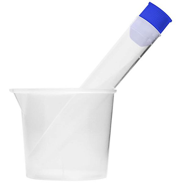 KIT P/ COLETA DE URINA NÃO ESTERIL 1 TUBO TAMPA AZUL - PCT/150 - FIRSTLAB
