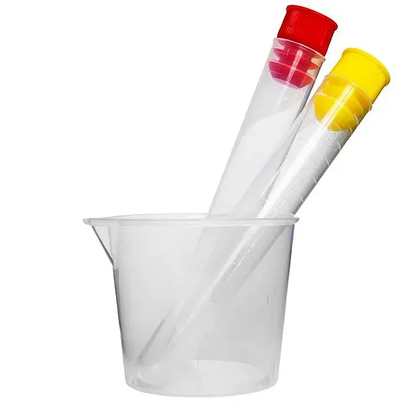KIT P/ COLETA DE URINA NAO ESTERIL 2 TUBOS TAMPA AMARELA E VERMELHA - PCT/150 - FIRSTLAB