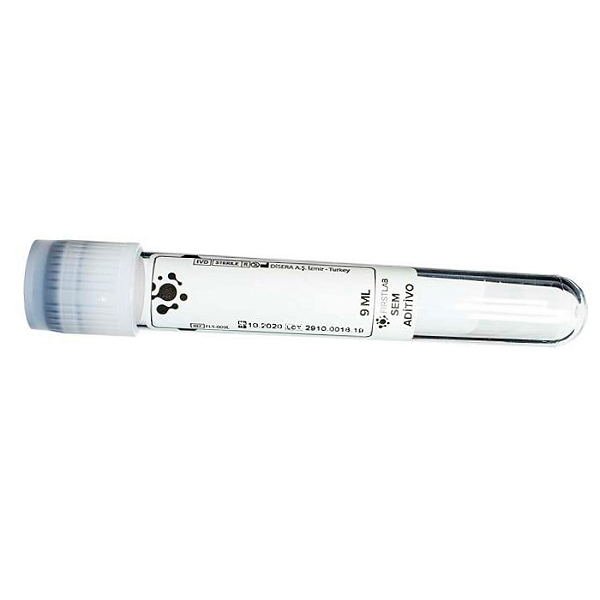 TUBO DE COLETA S/ADITIVO 9ML 16X100MM - CX/12 RACKS/96 - FIRSTLAB