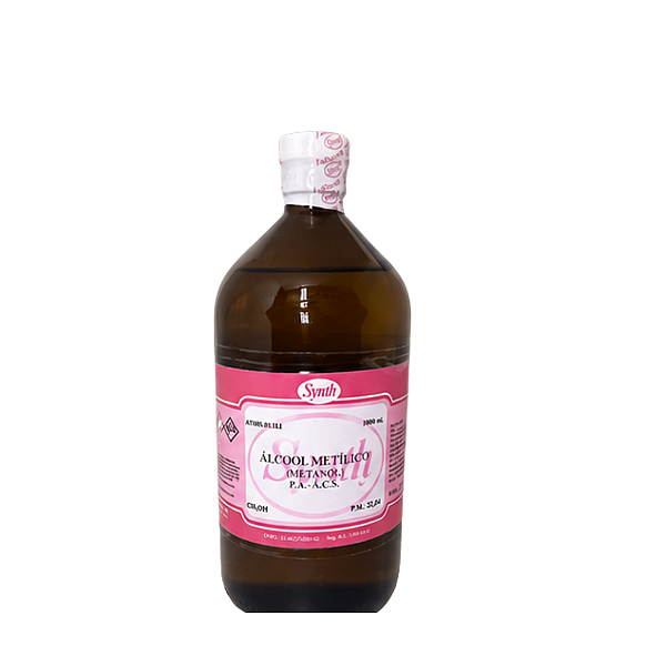 SS/PF ALCOOL METILICO P.A.A.C.S. 790G (METANOL) 100% - FR/1000ML - SYNTH