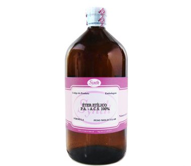 ⚠️ ETER ETILICO P.A. - A.C.S. 100% - FR/1000ML -  SYNTH