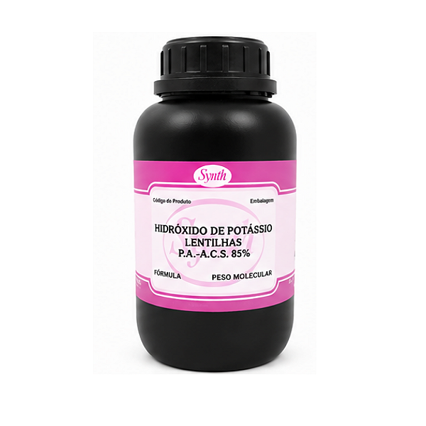 SS/PF HIDROXIDO DE POTASSIO LENTILHAS P.A. - FR/500GR - SYNTH