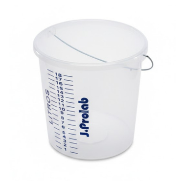 BALDE PP 20L C/ ALÇA ARAME GALVANIZADO - JPROLAB