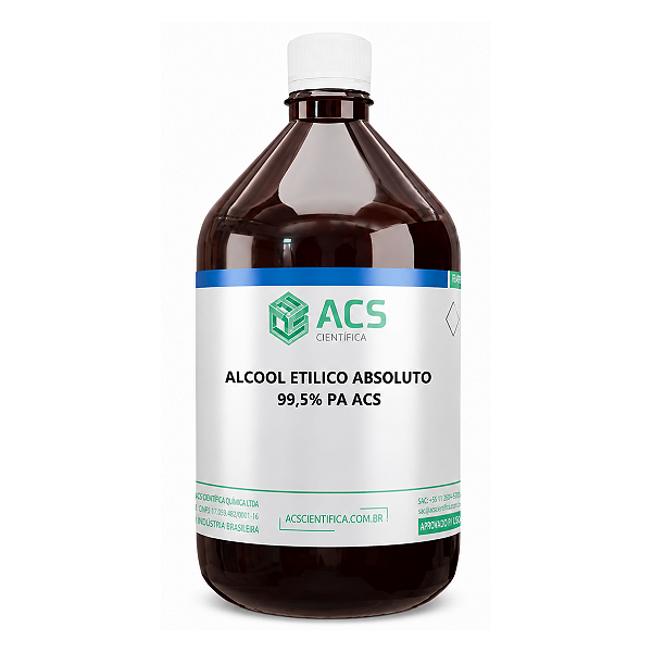 ALCOOL ETILICO ABSOLUTO 99,5% PA ACS - FR/ 1000ML - ACS