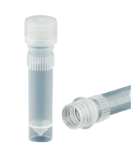 TUBO P/ CONGELAMENTO 12X48MM ROSCA EXTERNA TAMPA NEUTRA NAO GRADUADO 2ML ESTERIL - PCT/1000 - CRAL