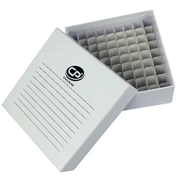 CAIXA FIBRA PAPELAO 100 TUBOS 1,5 - 2ML - CRALPLAST