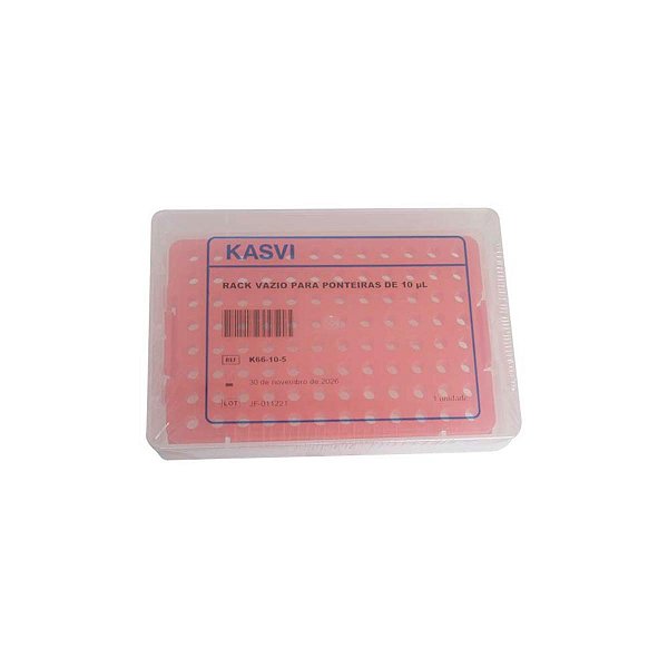 RACK VAZIO PARA PONTEIRAS 10UL - KASVI