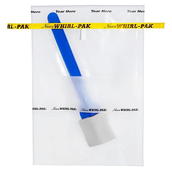 SACO P/ AMOSTRA 710ML C/ ESPONJA SECA C/ CABO - CX/100 - WHIRL-PAK