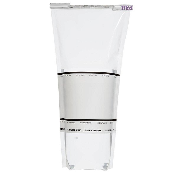 SACO P/ AMOSTRA WHIRL-PAK STAND UP C/ TIOSSULFATO 1000ML - CX/100 -  WHIRL-PAK